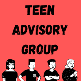 Group of teens, text reads 